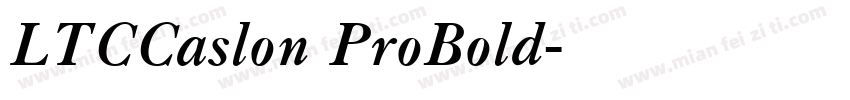 LTCCaslon ProBold字体转换
